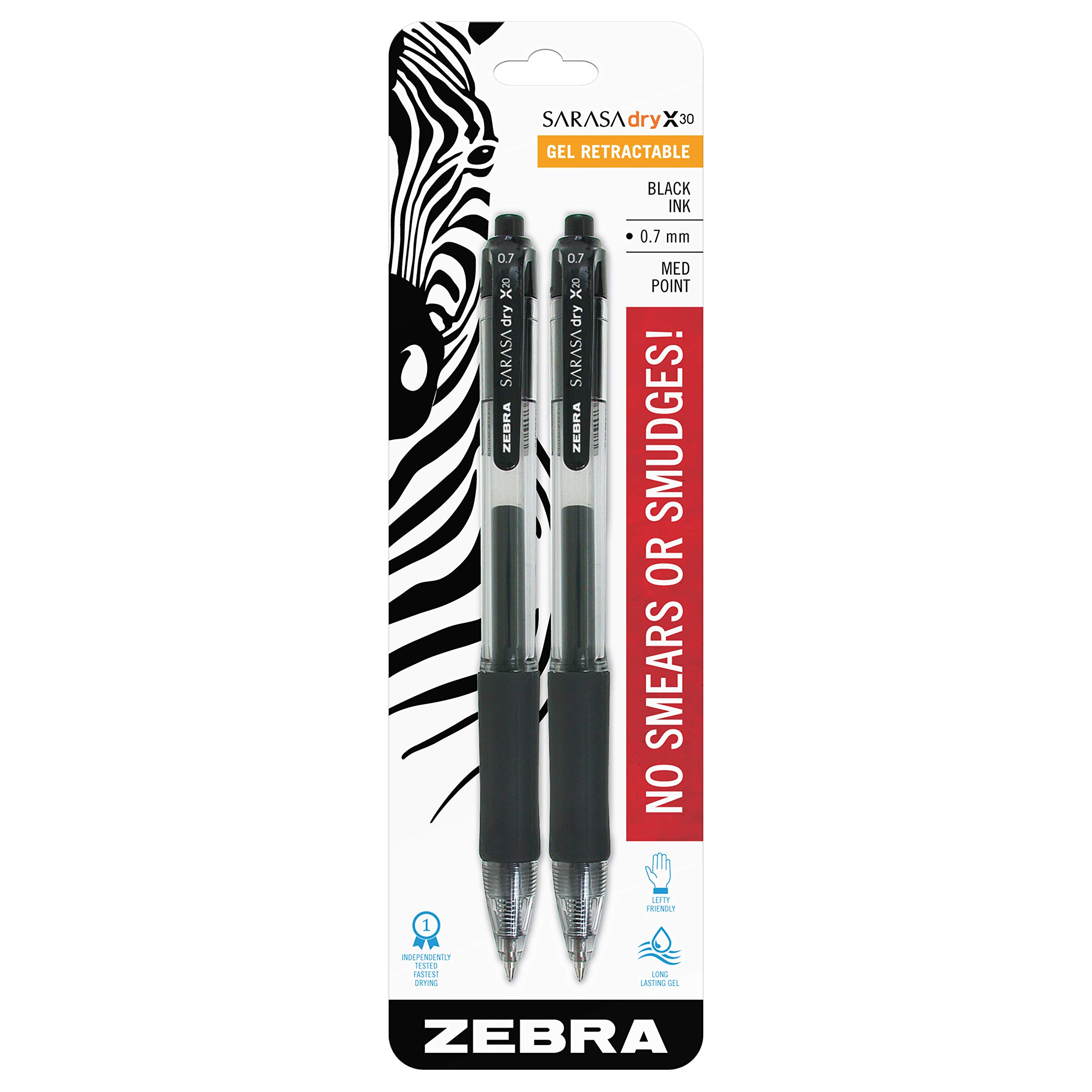 SarasA No Drill Attachment Kit Zebra Sarasa Dry X20+ Gel Pens - 0.7mm